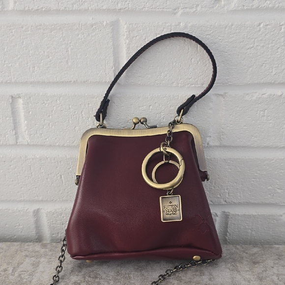 NWOT Patricia Nash Mini Laureana Crossbody Kisslock Bag with Charm - Picture 2 of 15
